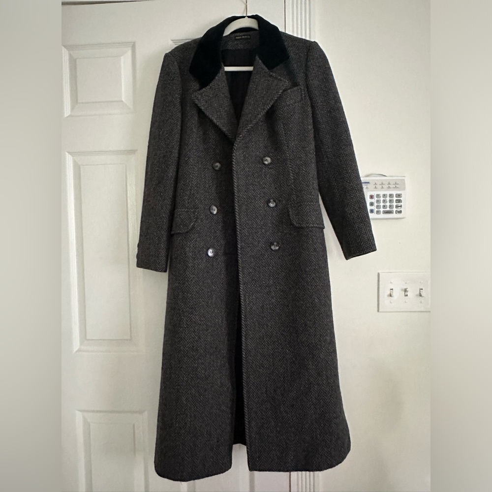 Vintage M.G. Kinsler The Great American Coat 100% Wool Button Down Coat